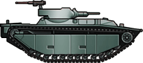 Sideview of LVT(A)-4 (37mm)